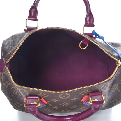Louis Vuitton Monogram Totem Speedy 30 Magenta 5 of 8