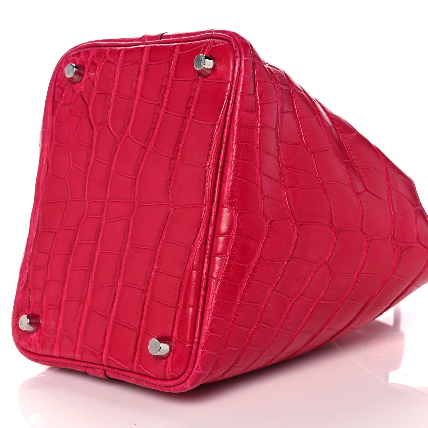 Hermes Matte Alligator Picotin Lock 18 Framboise 9 of 12