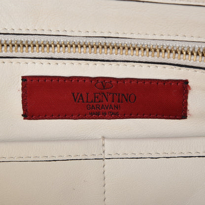 Valentino Garavani Vitello Medium Rockstud Tote Ivory 9 of 20