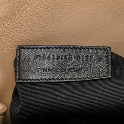 Saint Laurent Lambskin Matelasse Monogram Medium Niki Chain Satchel Dark Beige 7 of 11