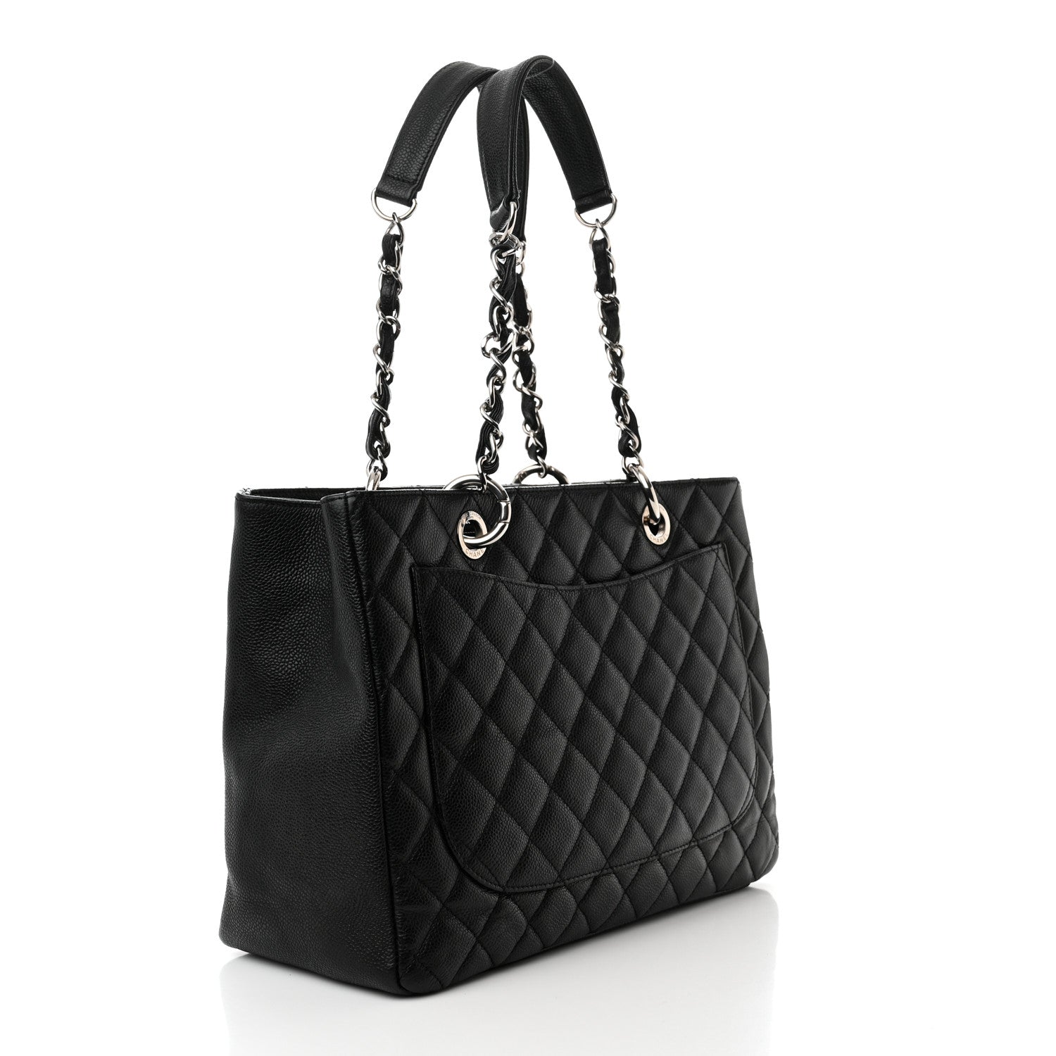 Chanel Caviar Quilted Grand Shopping Tote GST Black 3 of 11