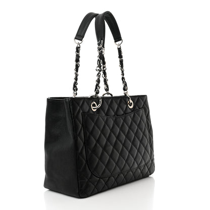 Chanel Caviar Quilted Grand Shopping Tote GST Black 3 of 11