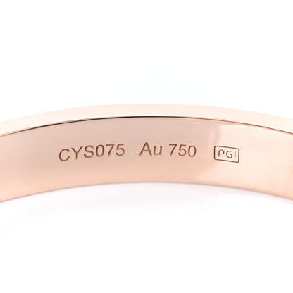 Cartier 18K Pink Gold LOVE Bracelet 17 5 of 7