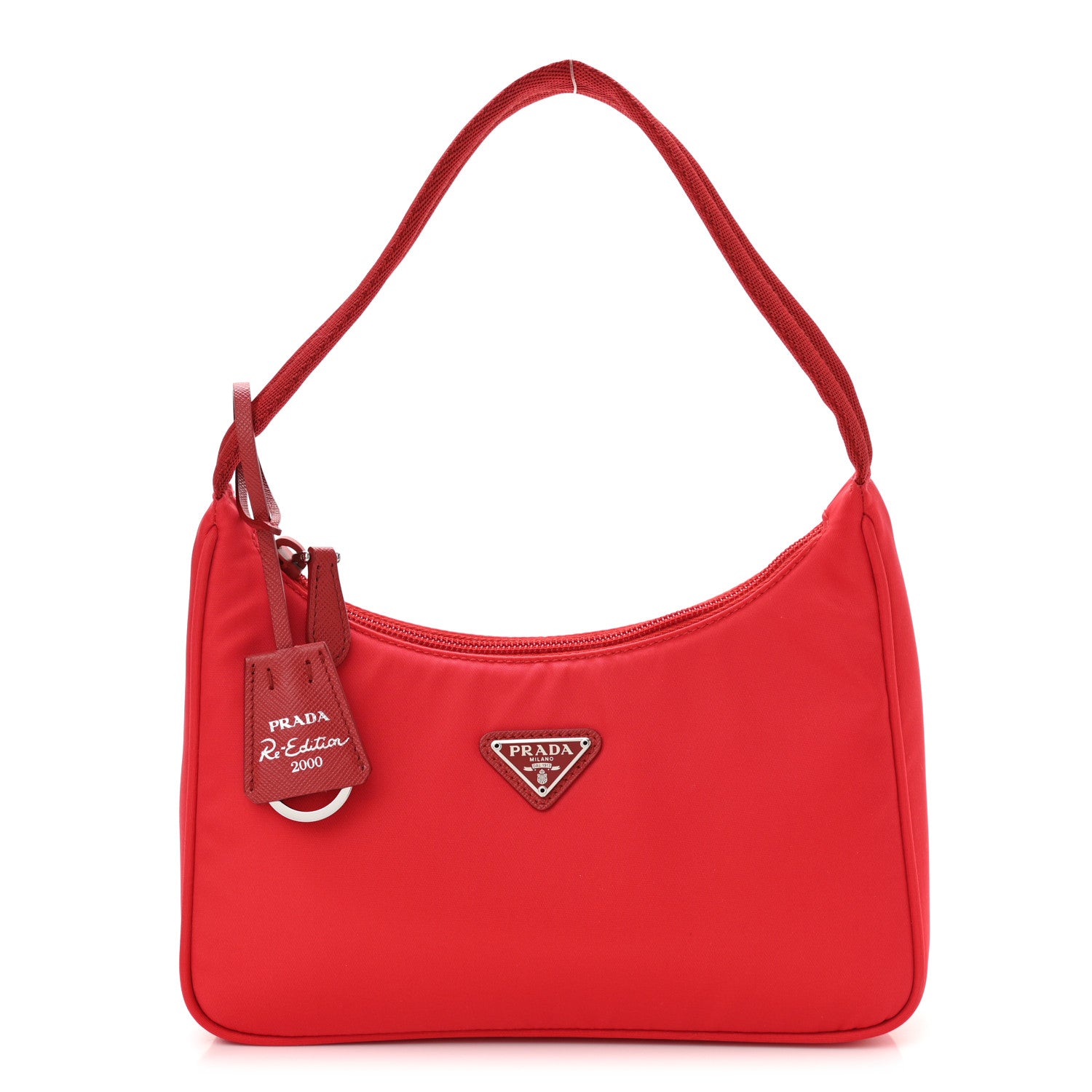 Prada Tessuto Nylon Mini Re-Edition 2000 Bag Rosso 1 of 10