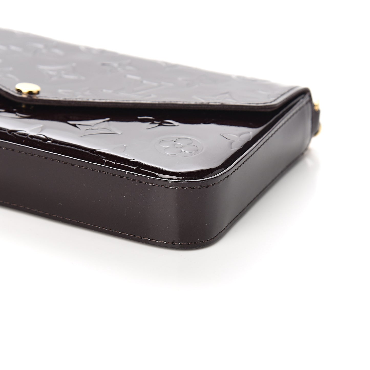 Vernis Pochette Felicie Chain Wallet Amarante