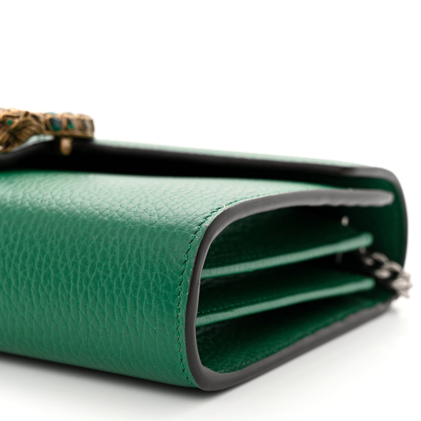 Calfskin Mini Dionysus Chain Wallet Emerald