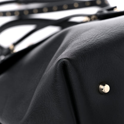 Lanvin Goatskin Medium Trilogy Cabas Black 8 of 14