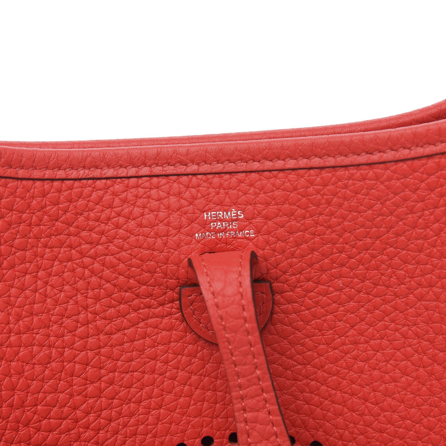 Hermes Taurillon Clemence Evelyne TPM Rouge de Coeur 6 of 9