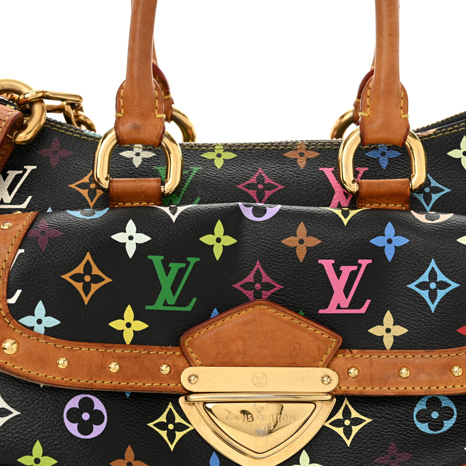 Louis Vuitton Monogram Multicolor Rita Black 7 of 17