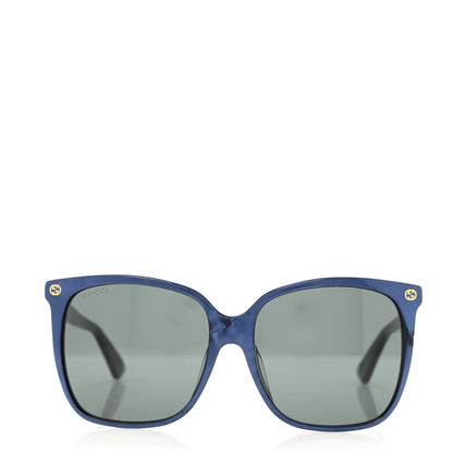 Gucci Acetate GG Sunglasses GG0022/SA Blue Grey 2 of 8