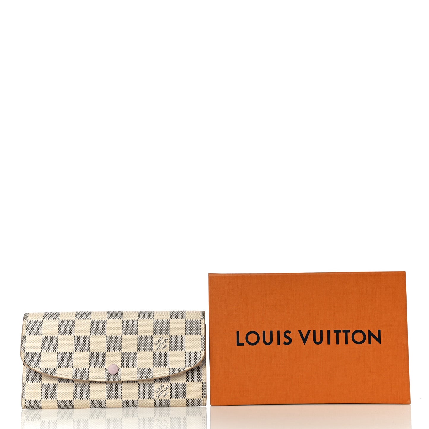 Damier Azur Emilie Wallet Rose Ballerine