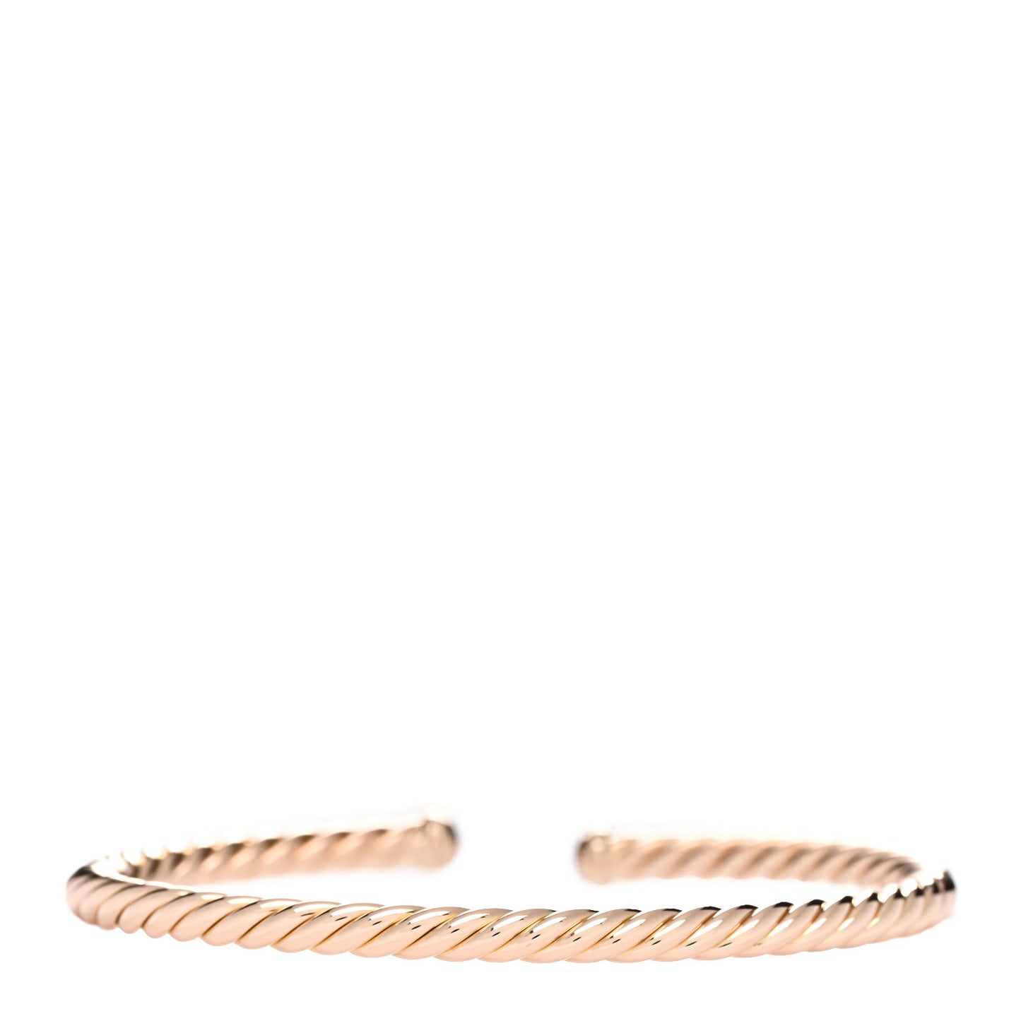 18K Rose Gold 4mm Cablespira Bracelet