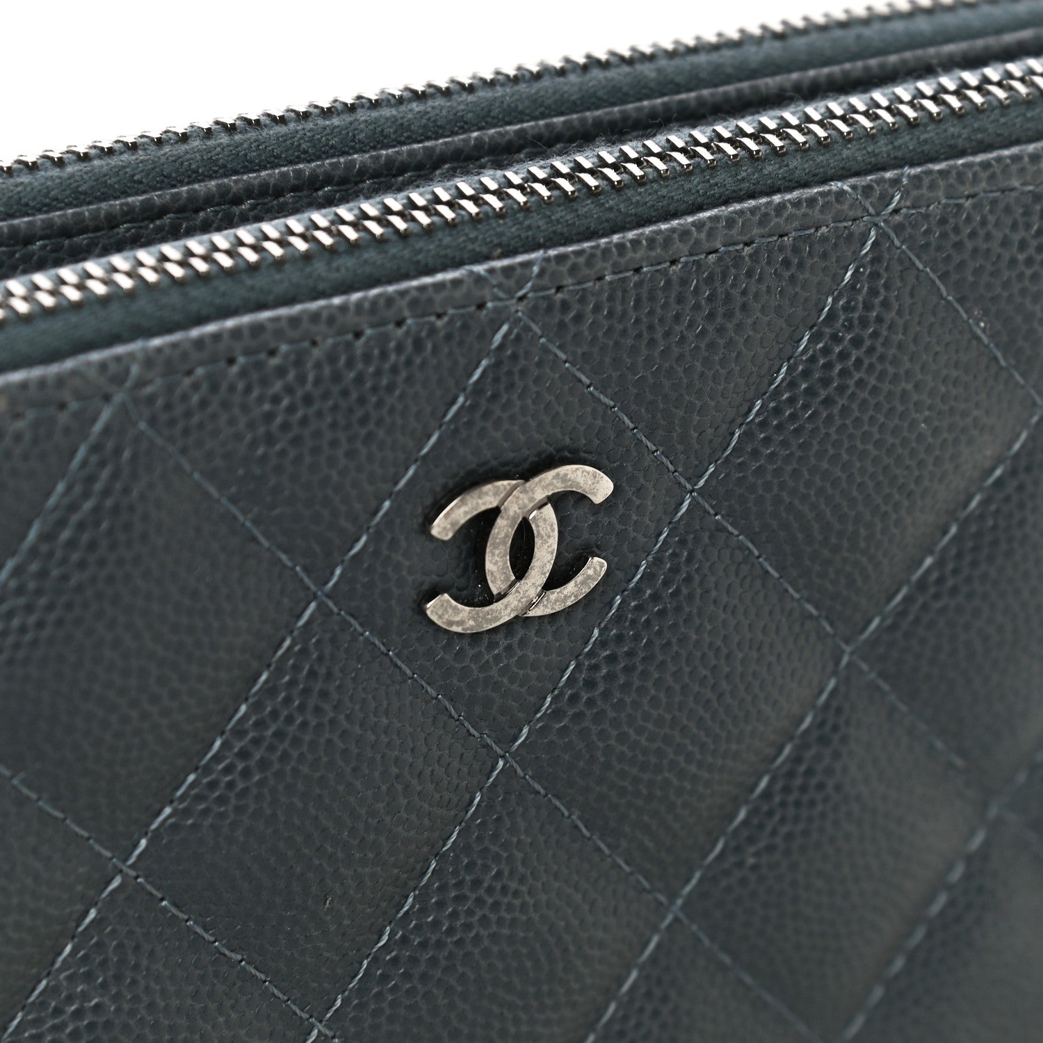 Chanel Caviar Quilted Small Clutch With Chain Grey 15 of 15