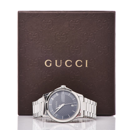 Gucci Stainless Steel 38mm G-Timeless Quartz Watch Grey 8 of 8
