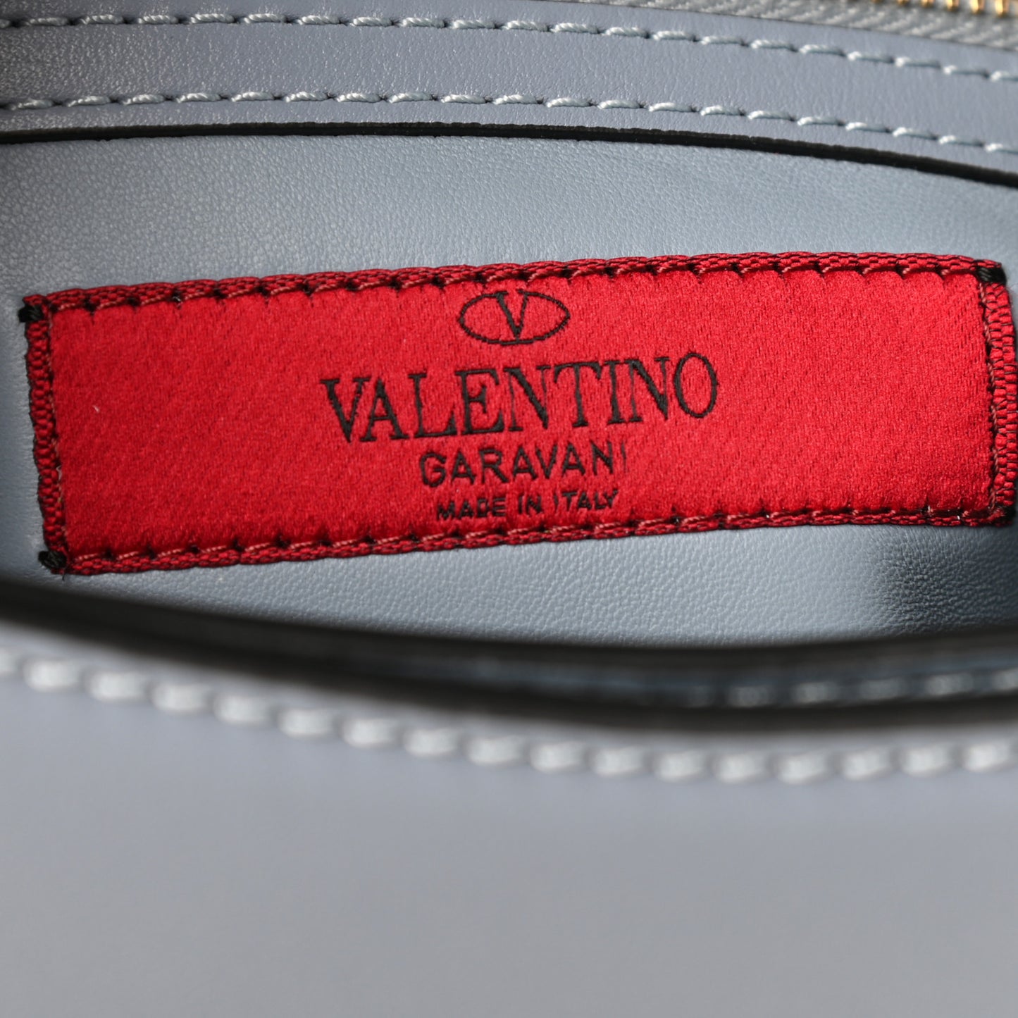 Vitello Chain Flap Bag Aqua
