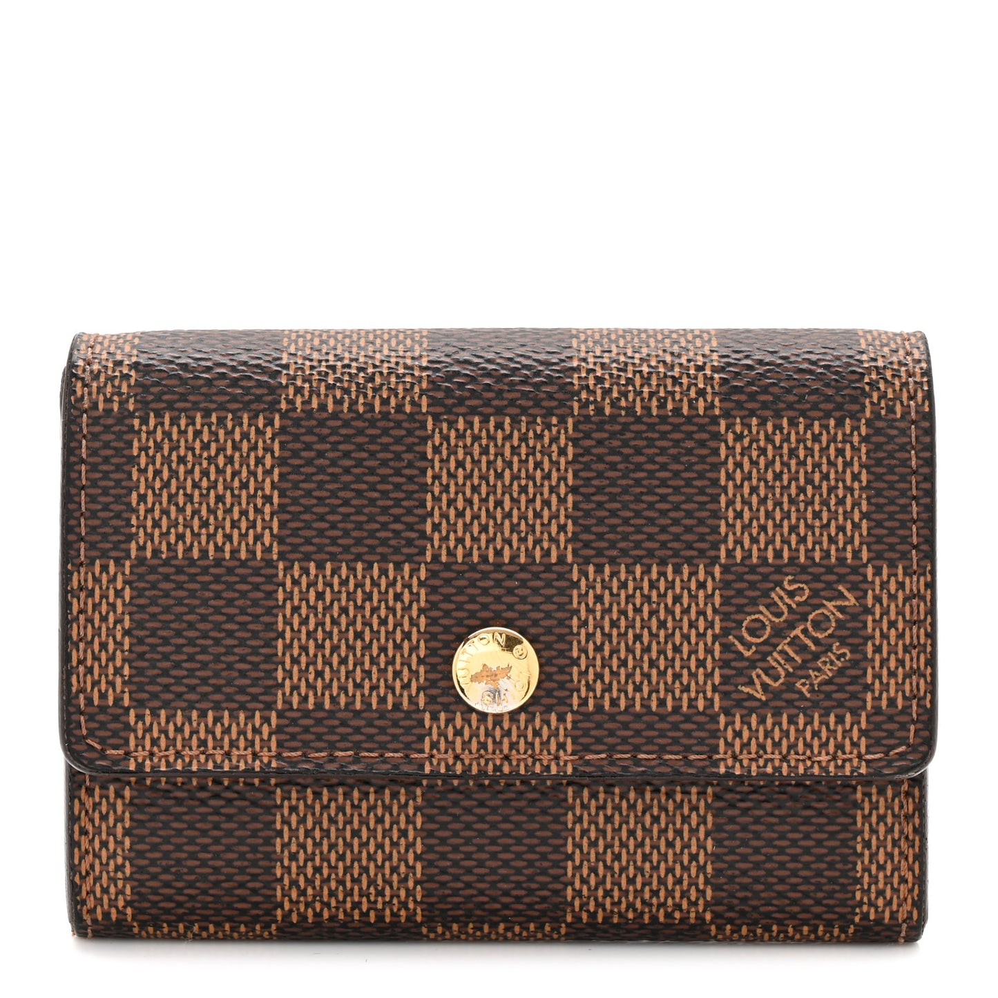 Damier Ebene Porte-Monnaie Plat Coin Purse