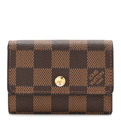 Louis Vuitton Damier Ebene Porte-Monnaie Plat Coin Purse 1 of 6