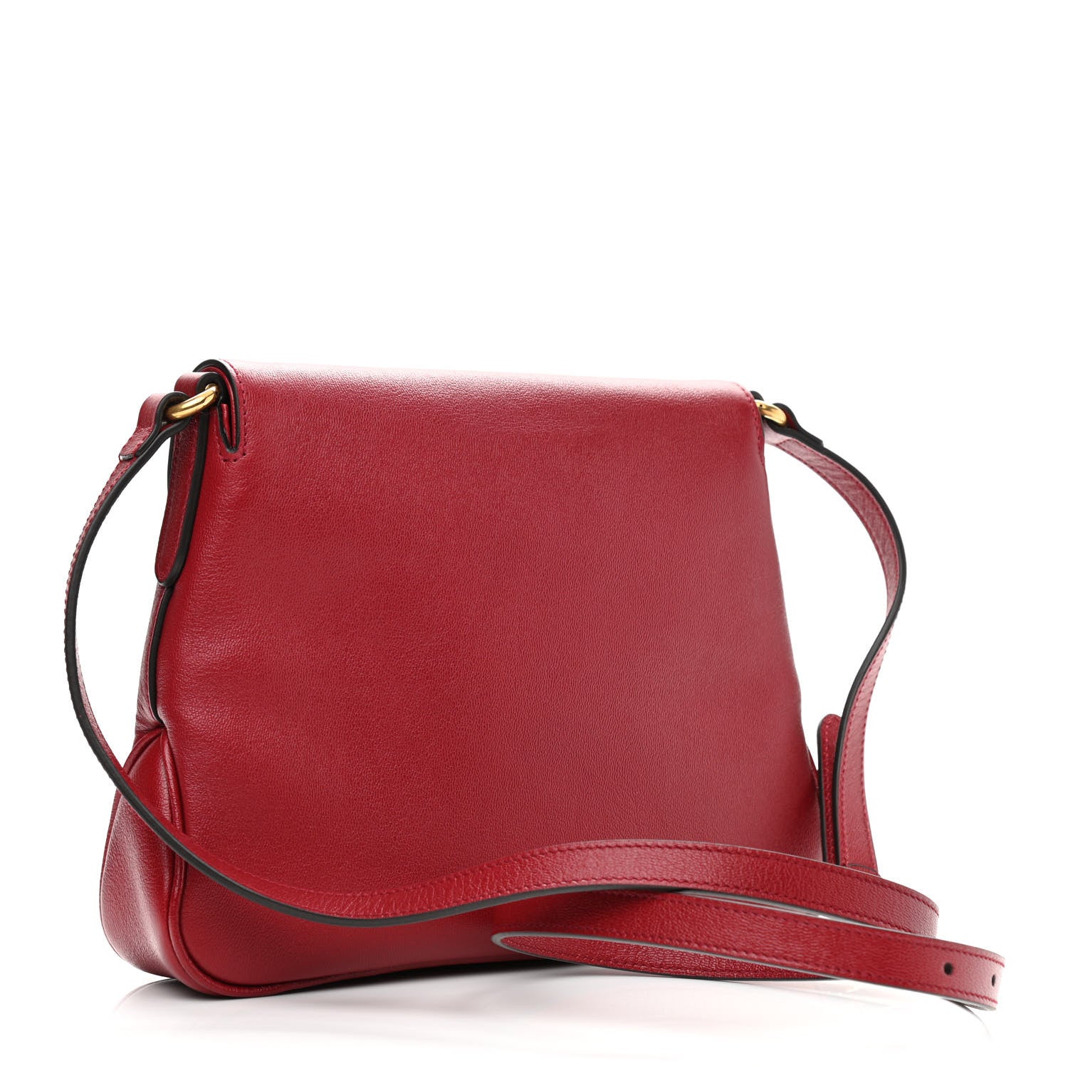 Gucci New Sakai Calfskin Lux Small Dahlia Messenger Shoulder Bag New Cherry Red 3 of 11