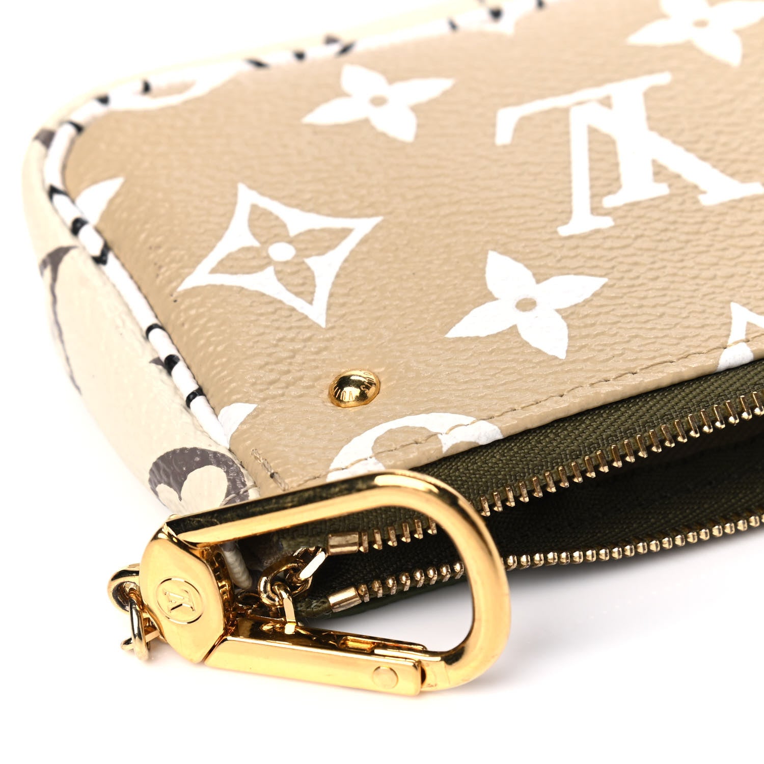 Louis Vuitton Monogram Giant Micro Pochette Accessories Kaki White 5 of 6