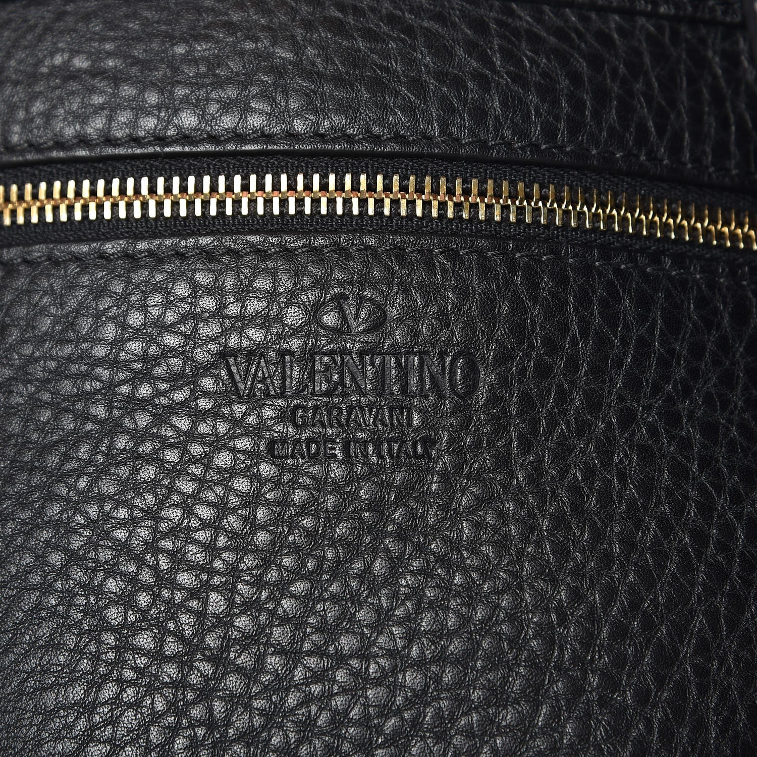Valentino Garavani Pebbled Calfskin Large Rockstud Flip-Lock Messenger Bag Black 6 of 6