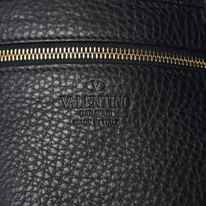Valentino Garavani Pebbled Calfskin Large Rockstud Flip-Lock Messenger Bag Black 6 of 6