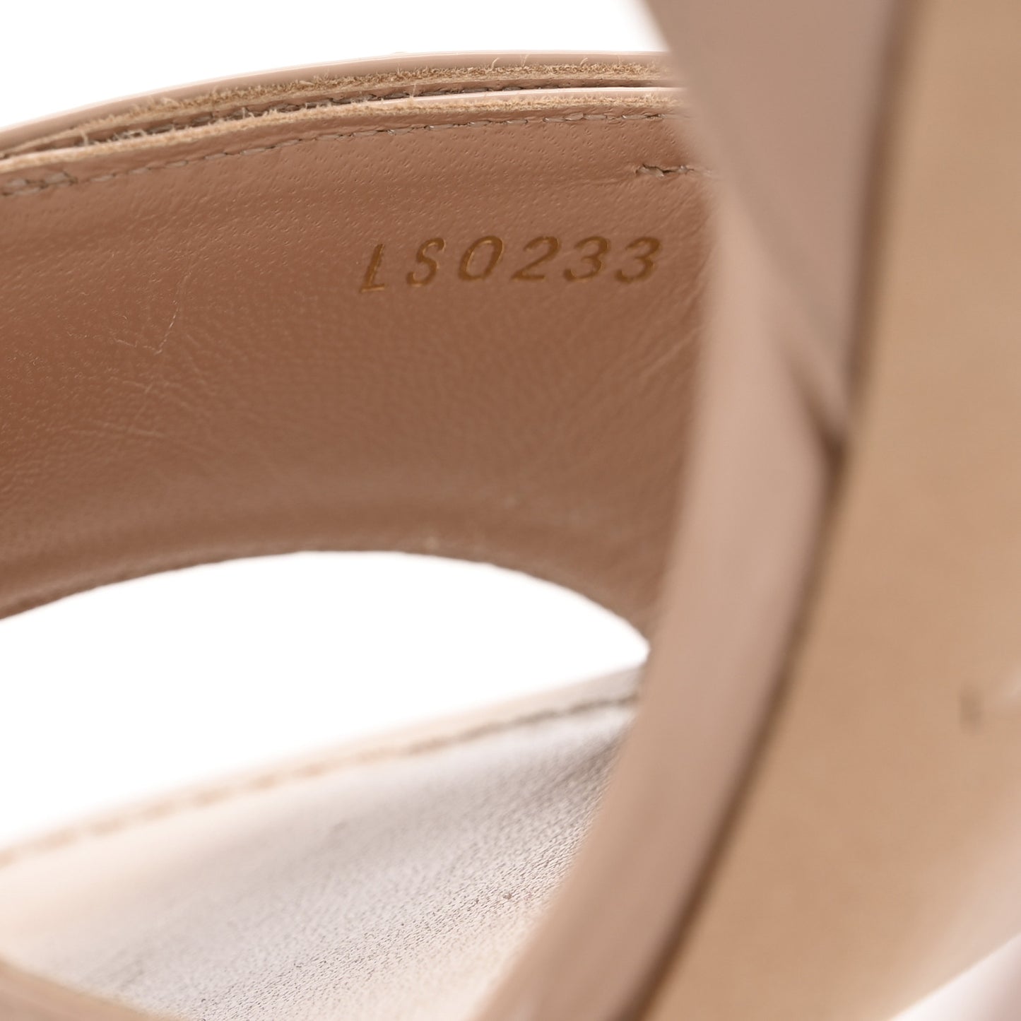 Patent Calfskin Shake Sandals 39 Nude Pink