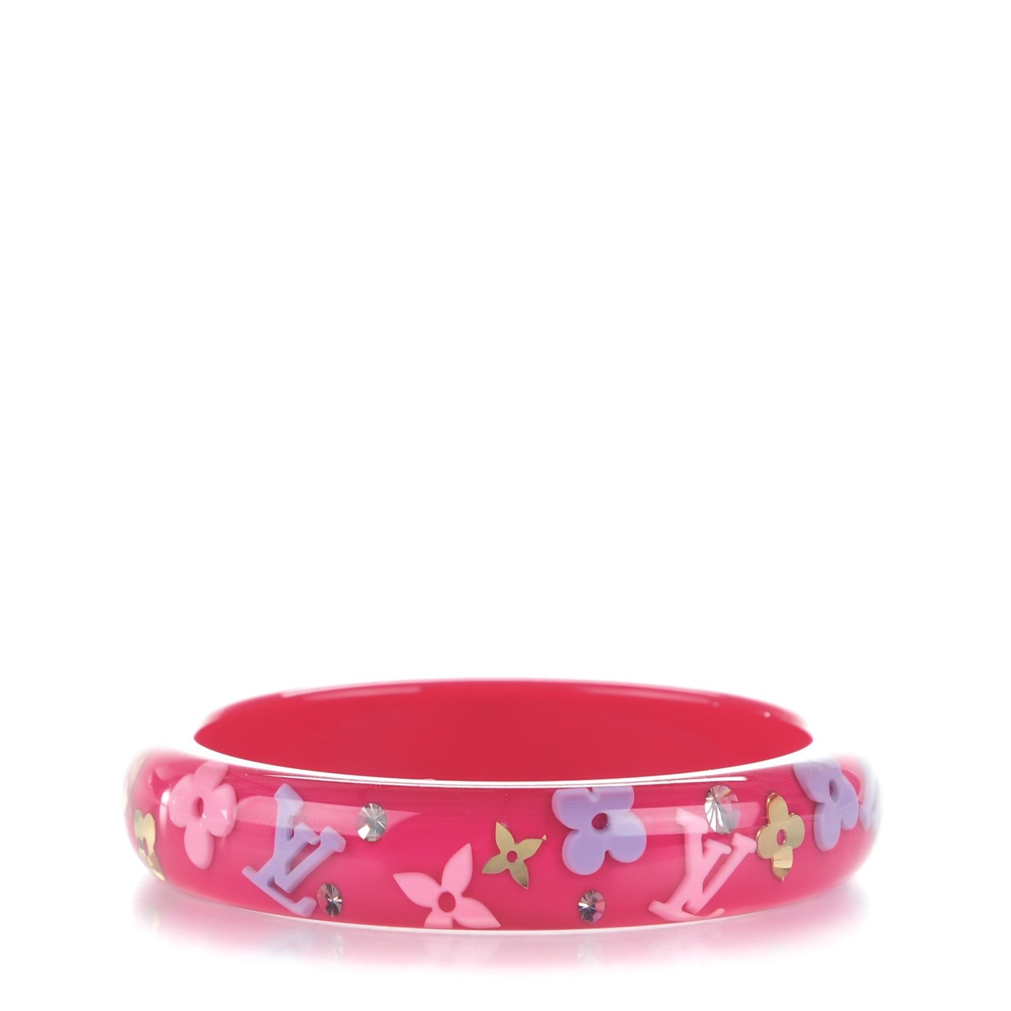 Resin Strass Farandole Medium Bracelet Fuchsia