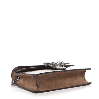 Gucci GG Supreme Monogram Super Mini Dionysus Shoulder Bag Taupe 4 of 7