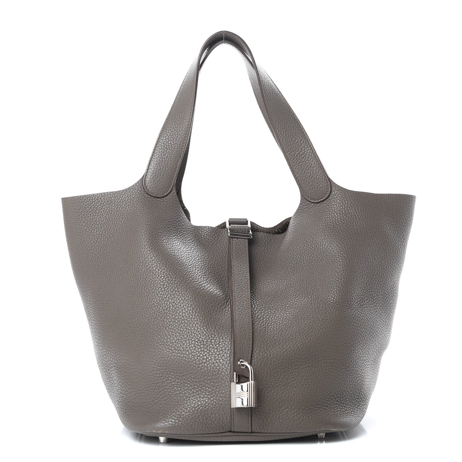 Hermes Taurillon Clemence Picotin Lock 26 GM Etain 2 of 15