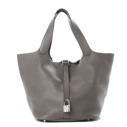 Hermes Taurillon Clemence Picotin Lock 26 GM Etain 2 of 15