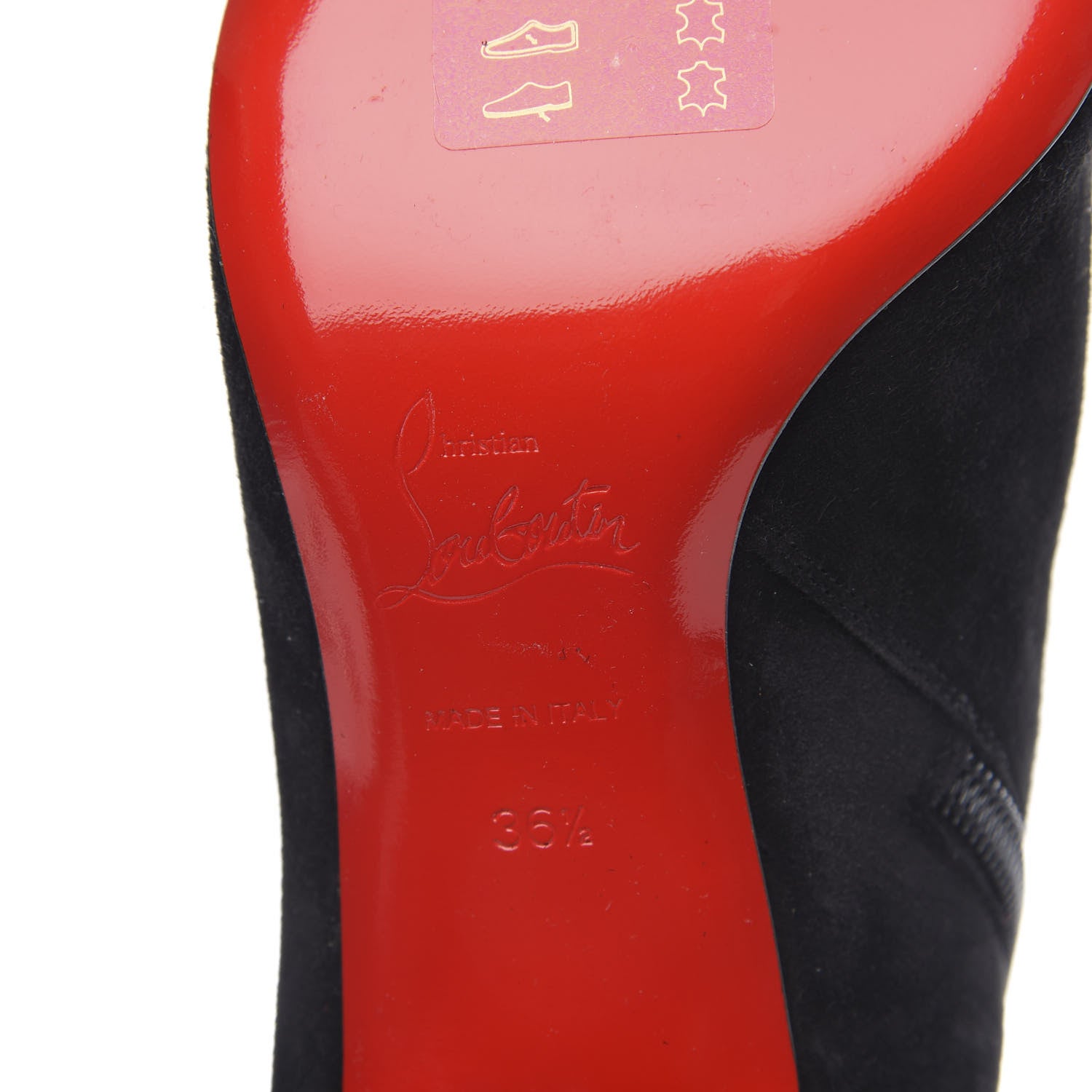 Christian Louboutin Suede So Kate Booty 55 Ankle Boots 36.5 Black 6 of 8