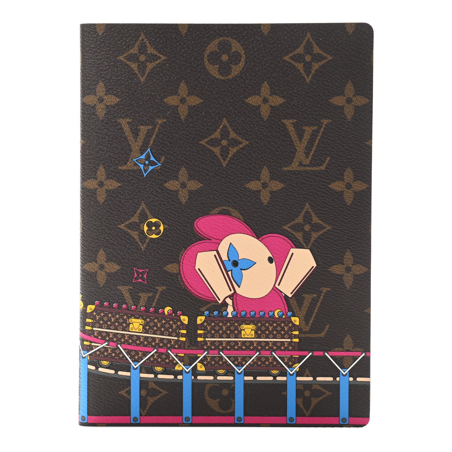 Louis Vuitton Monogram 2020 Christmas Animation Roller Coaster Notebook MM Pivoine 1 of 7