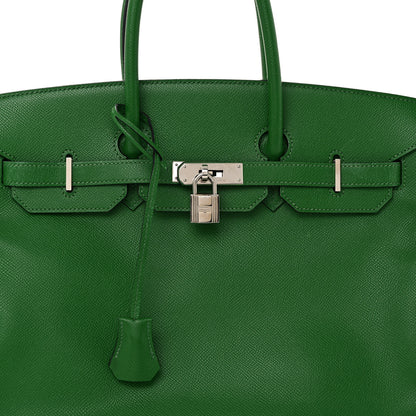Hermes Epsom Birkin 35 Vert Bengale 8 of 13