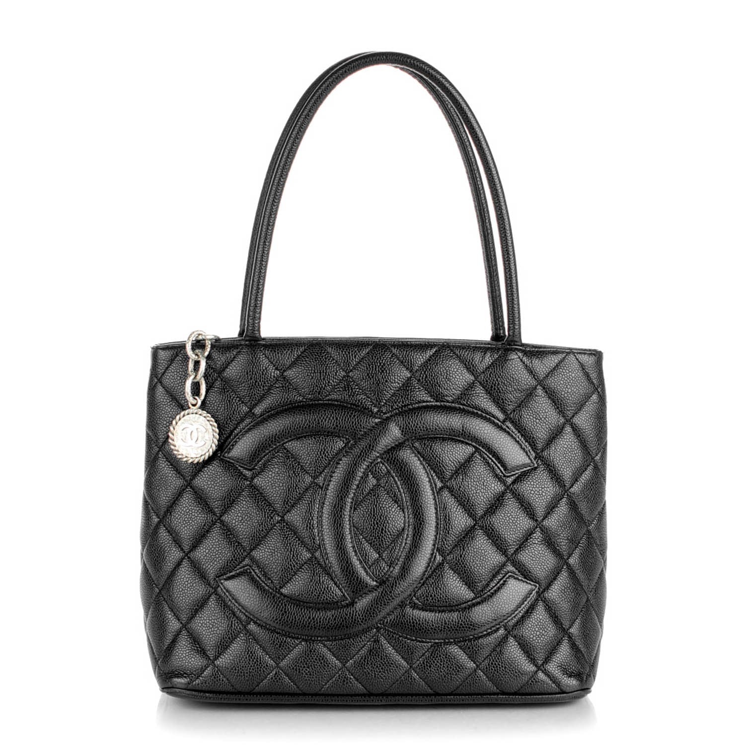 Chanel Caviar Quilted Medallion Tote Black 1 of 10