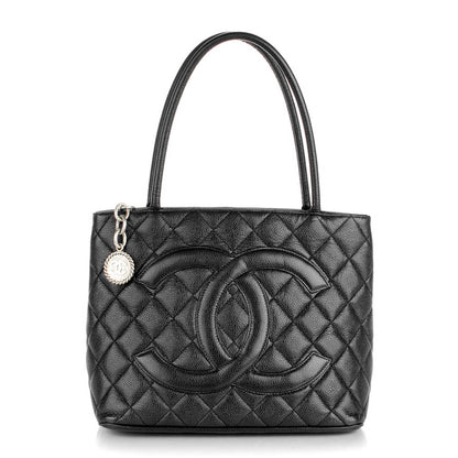Chanel Caviar Quilted Medallion Tote Black 1 of 10
