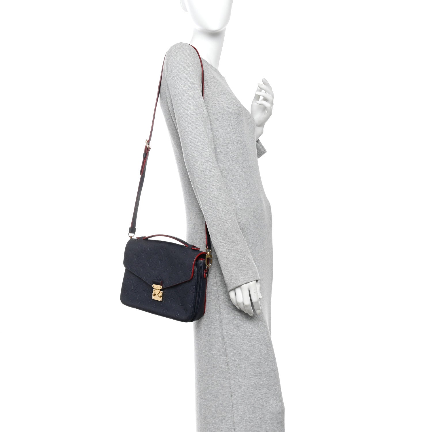 Louis Vuitton Empreinte Pochette Metis Marine Rouge 2 of 13