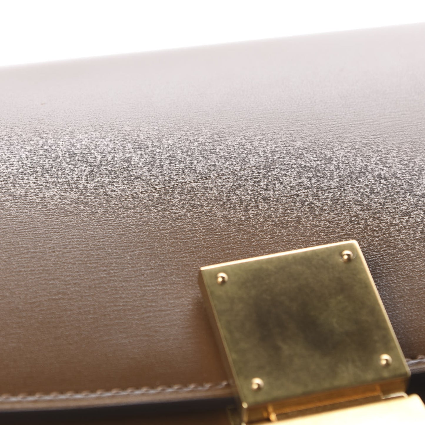 Box Calfskin Medium Classic Box Flap Bag Camel