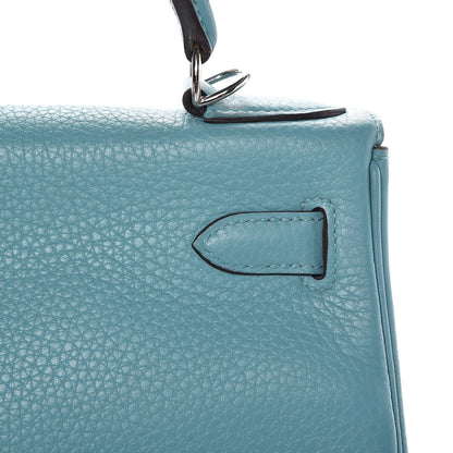 Hermes Taurillon Clemence Kelly Retourne 28 Bleu Saint Cyr 13 of 38