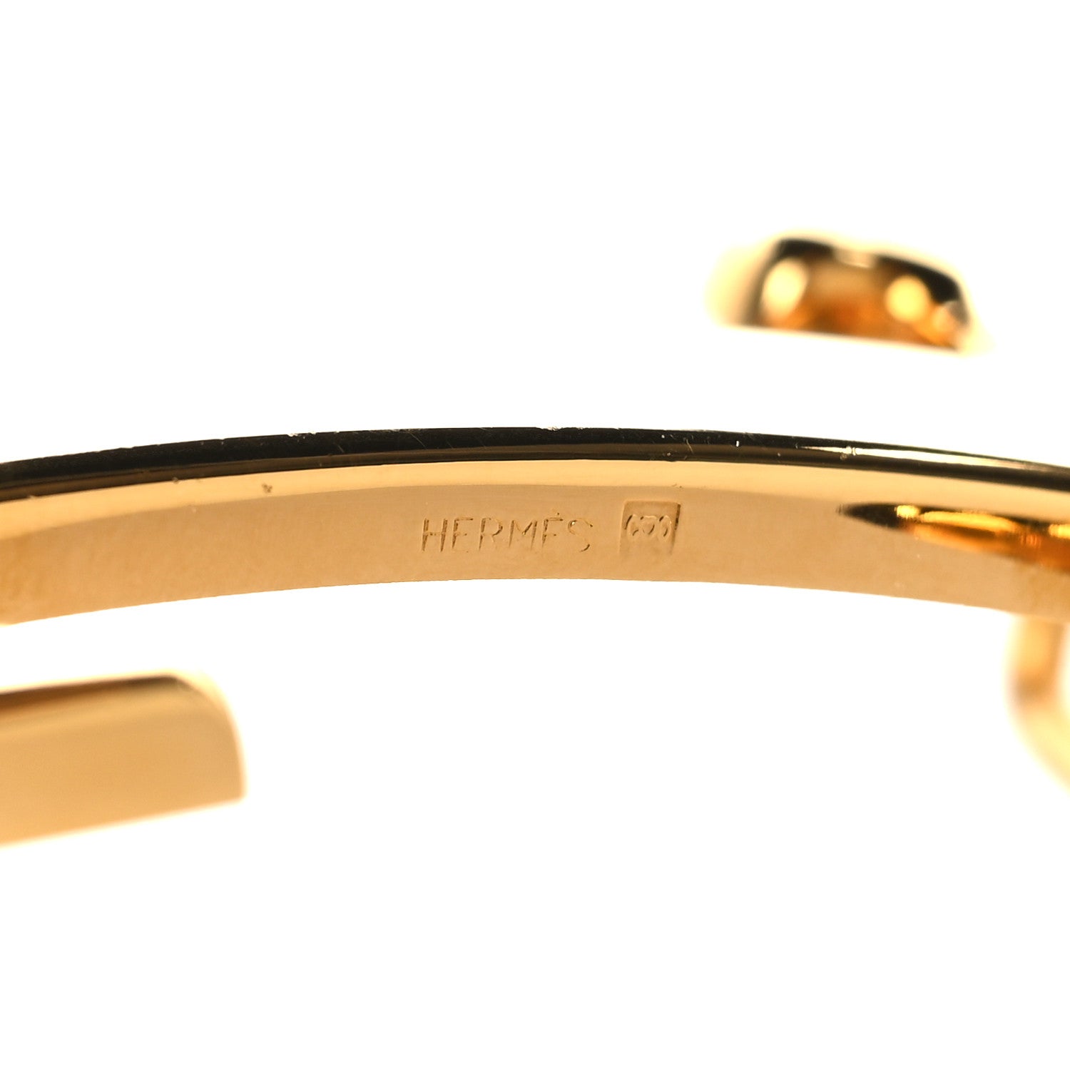 Hermes Polished 32mm H Belt Buckle Gold 3 of 5