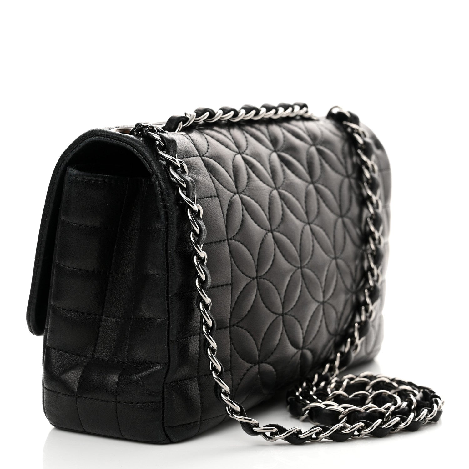Chanel Lambskin Quilted Lady Graphic Flap Black 3 of 11