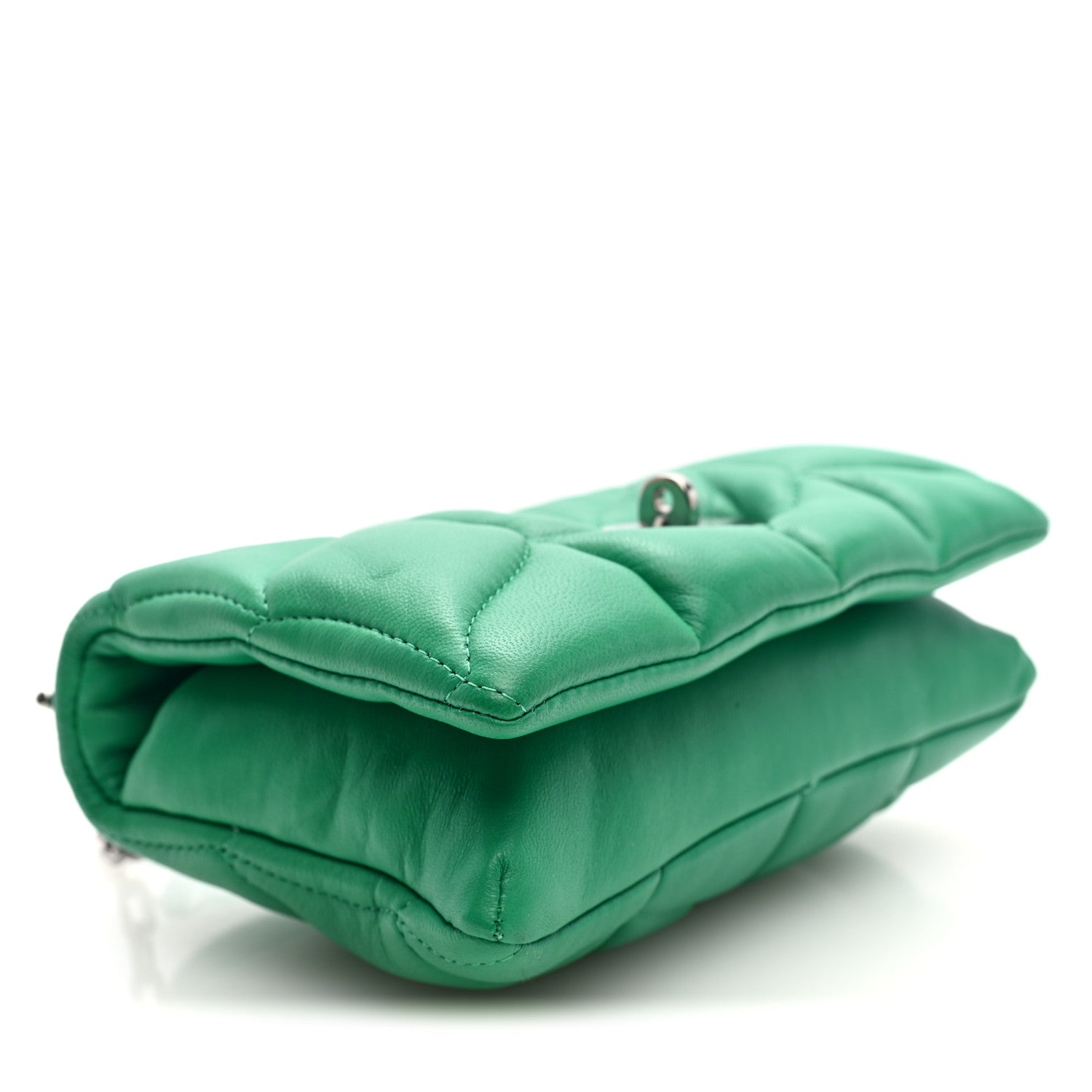 Mulberry Nappa Pillow Quilted Tiny Softie Bag Lawn Green 4 of 9