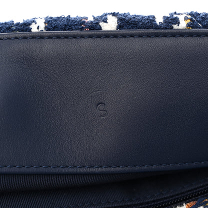 Chanel Tweed Quilted Maxi Chanel 19 Flap Ecru Navy Blue Multicolor 11 of 11