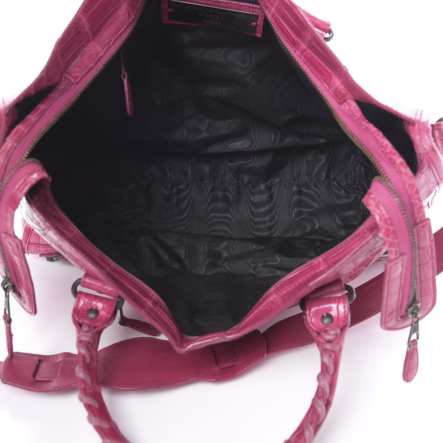 Balenciaga Crocodile City Cypress Magenta 6 of 23