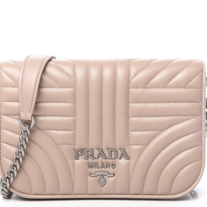 Prada Nappa Impunture Small Diagramme Crossbody Bag Cipria 9 of 9