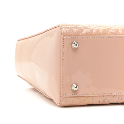 Christian Dior Patent Cannage Large Lady Dior Light Pink 4 of 18
