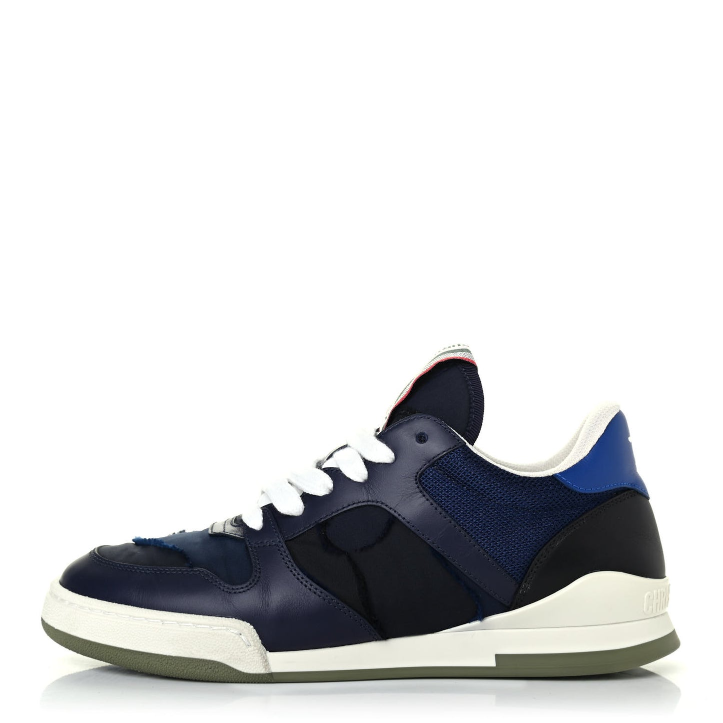 Technical Calfskin Sneakers 37.5 Blue