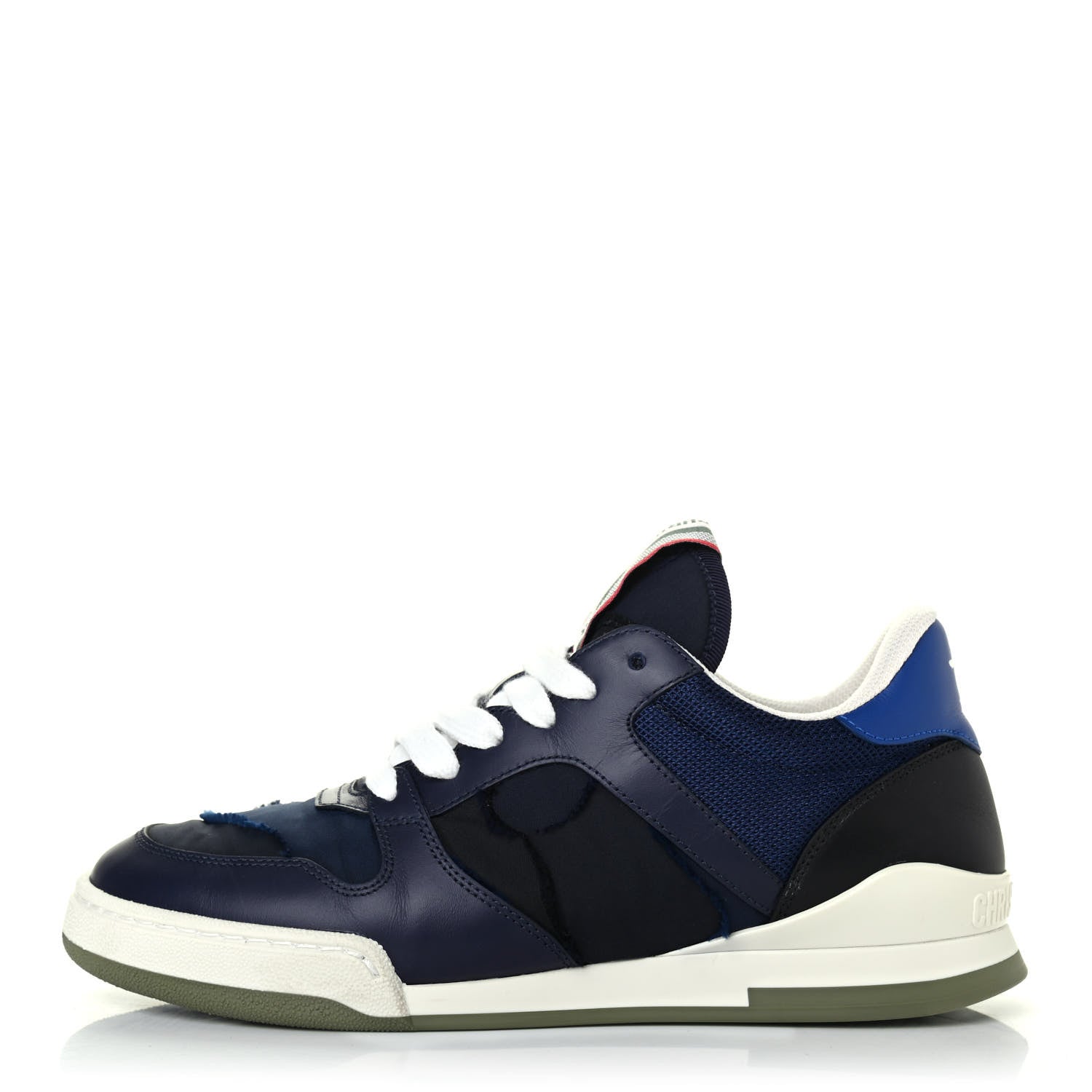 Christian Dior Technical Calfskin Sneakers 37.5 Blue 1 of 4