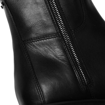 Valentino Garavani Calfskin VLOGO Uniqueform 55/85mm Flatform Knee High Boots 41 Black 9 of 10