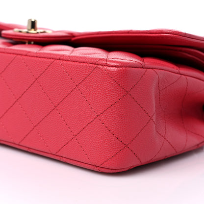 Chanel Caviar Quilted Medium Double Flap Pink 9 of 10