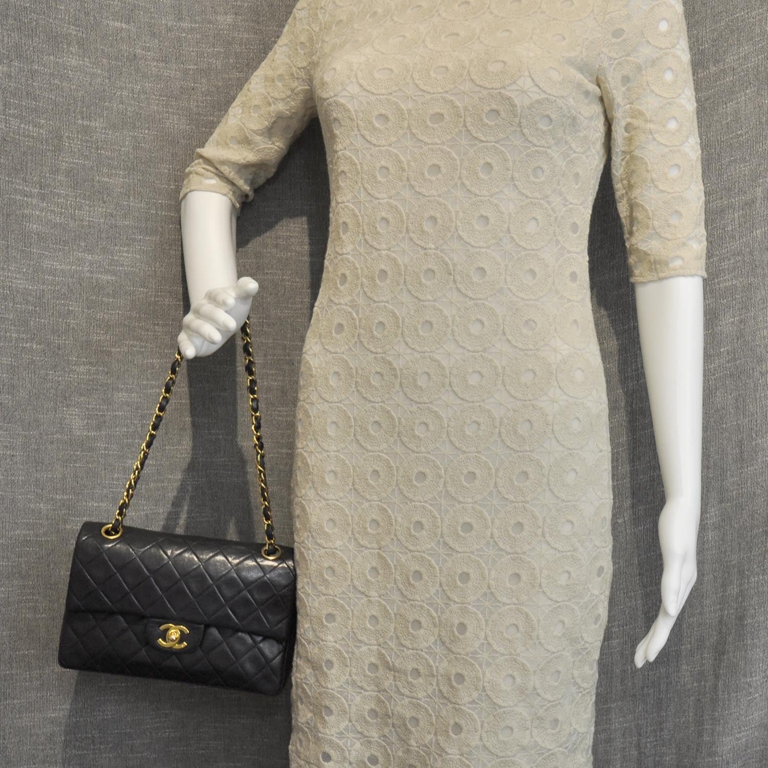 Chanel Lambskin Quilted Small Double Flap Black 2 of 10